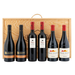 Caja Madera 6 bot. Vino 610