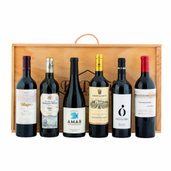 Caja Madera 6 bot. Vino 611